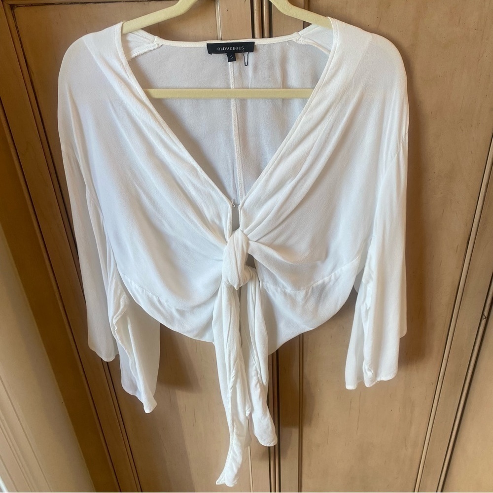 Olivaceous crop top size S